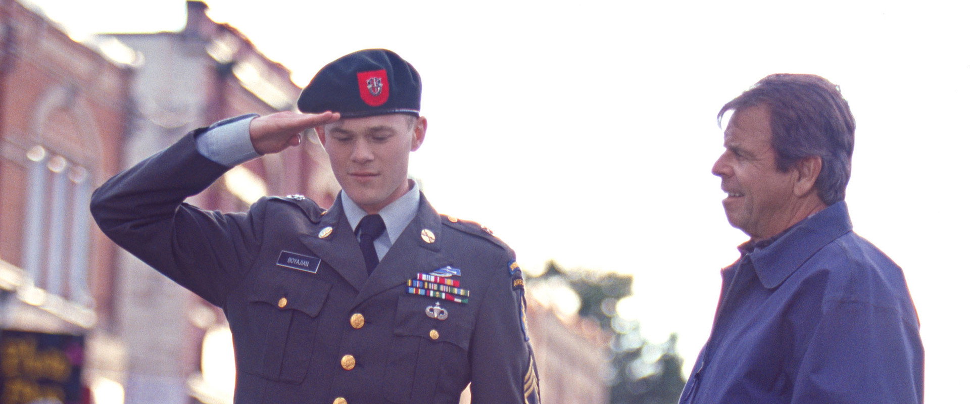 A Christmas Visitor backdrop