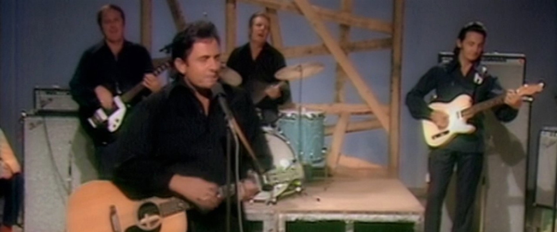 Johnny Cash in Copenhagen backdrop