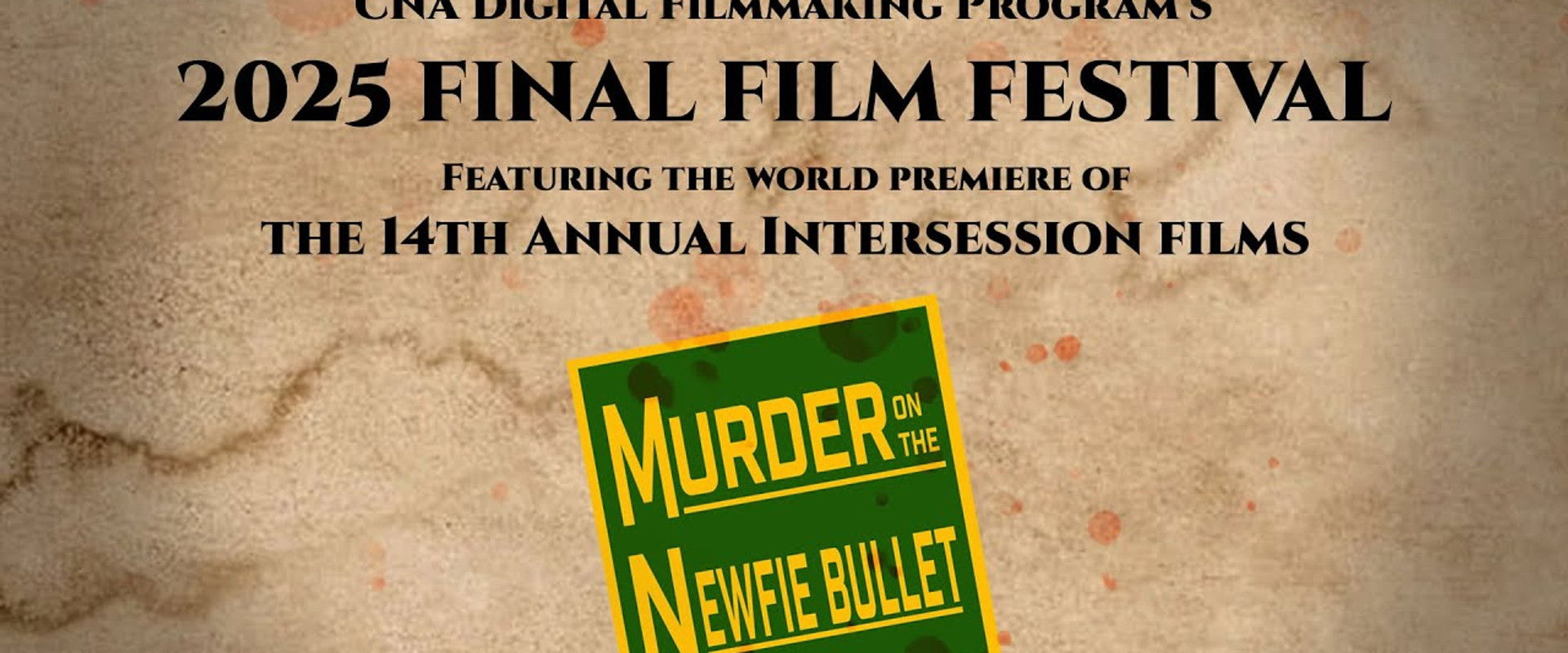 Murder on the Newfie Bullet backdrop