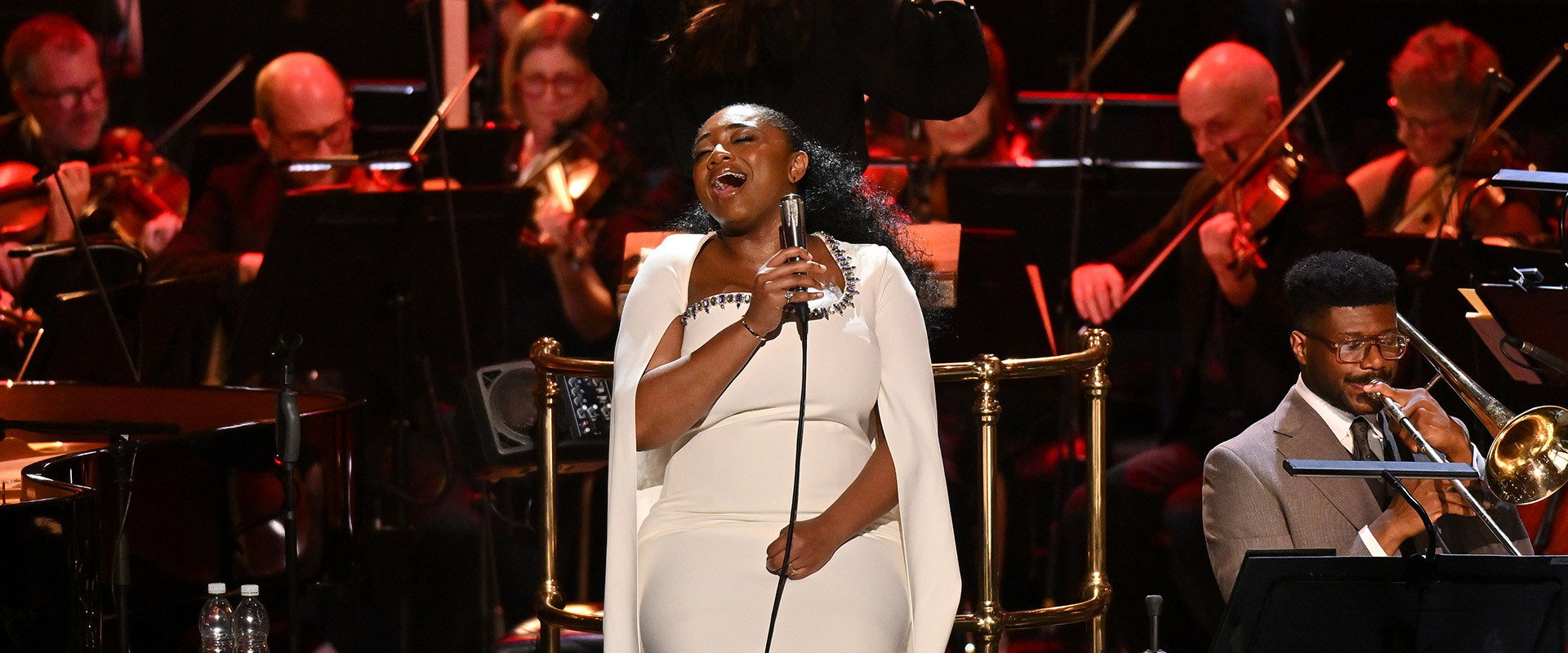 Samara Joy at Royal Albert Hall backdrop