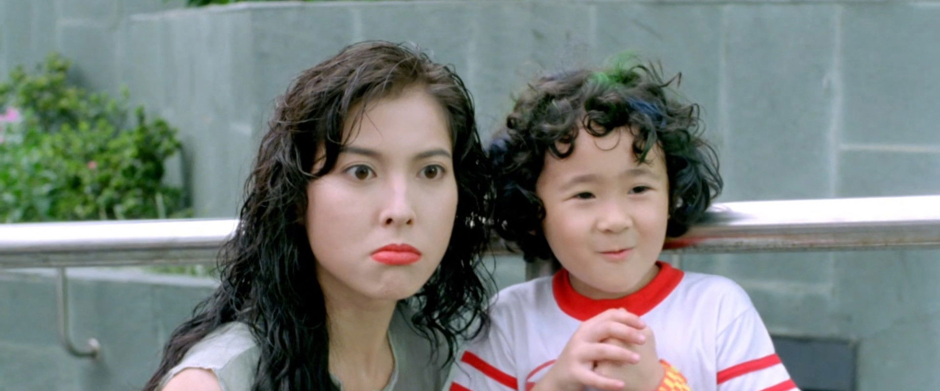 The Shaolin Kids in Hong Kong backdrop