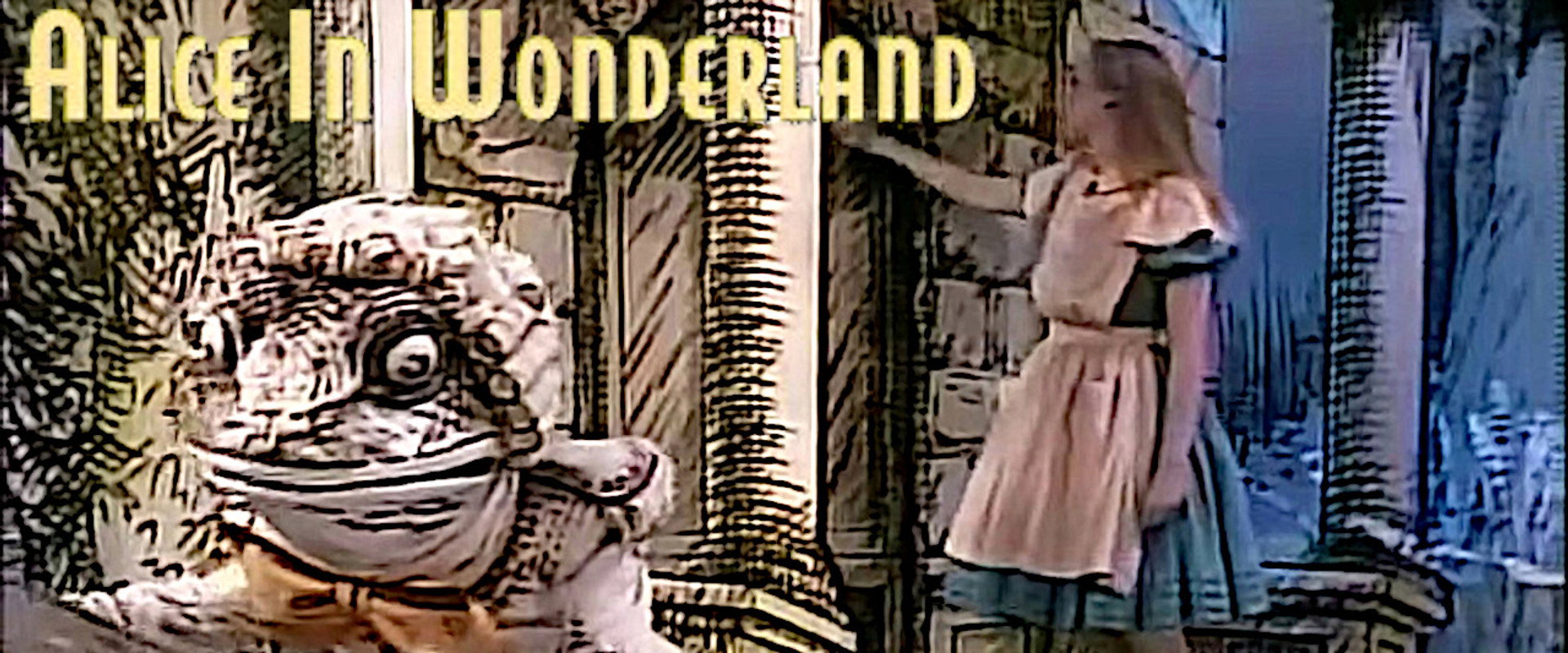 Alice in Wonderland backdrop