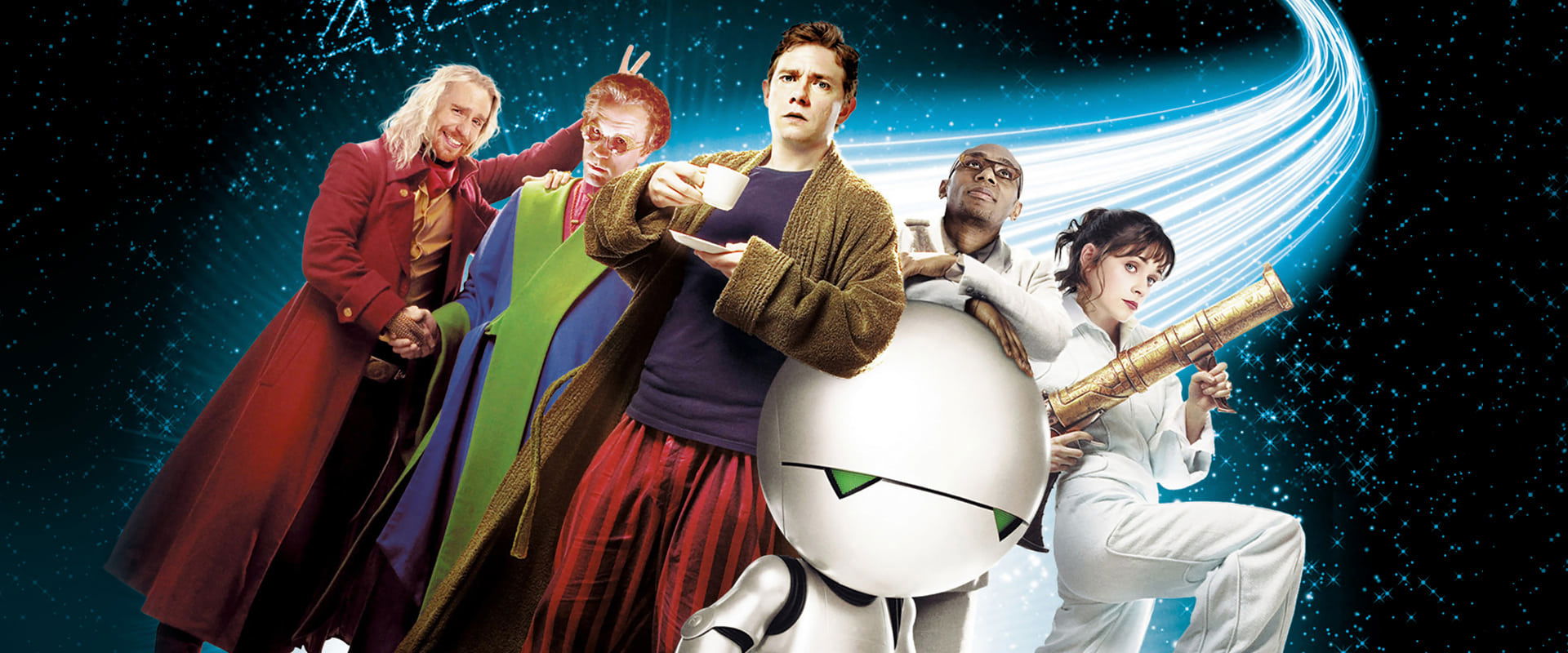 The Hitchhiker's Guide to the Galaxy backdrop