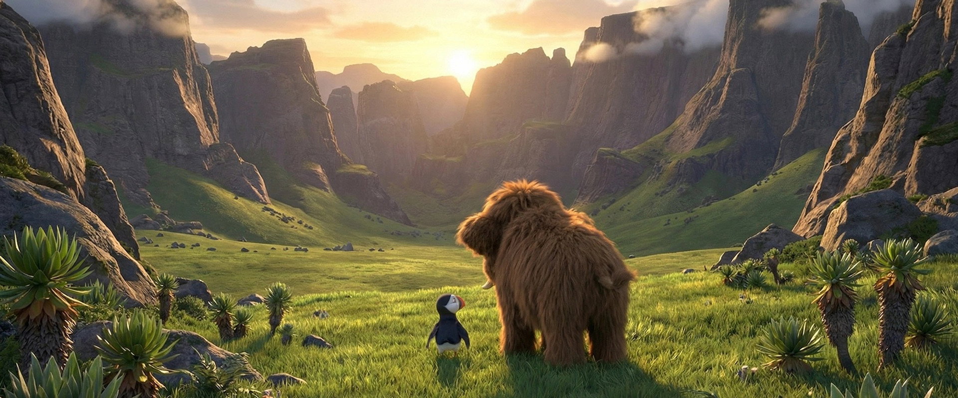 Приключения мамонтенка. В поисках мамы backdrop