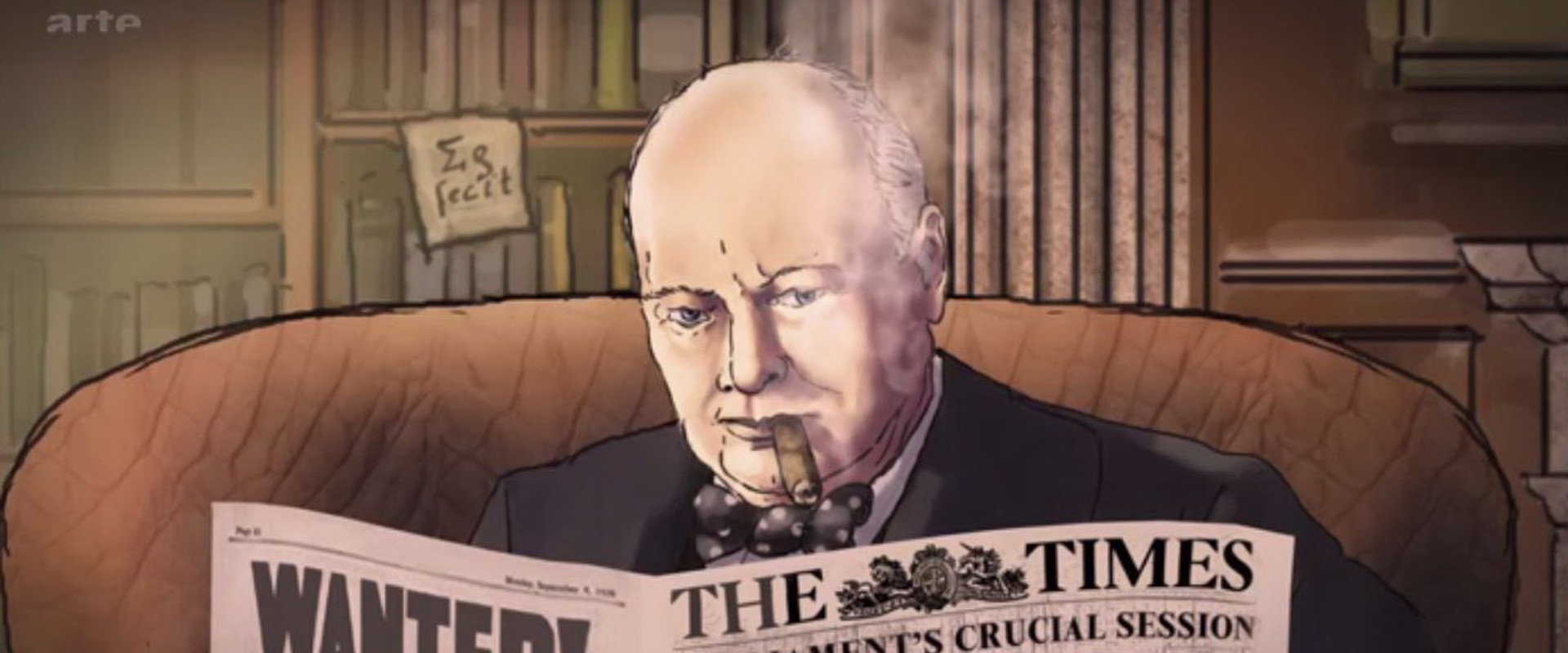 Challenging Churchill backdrop