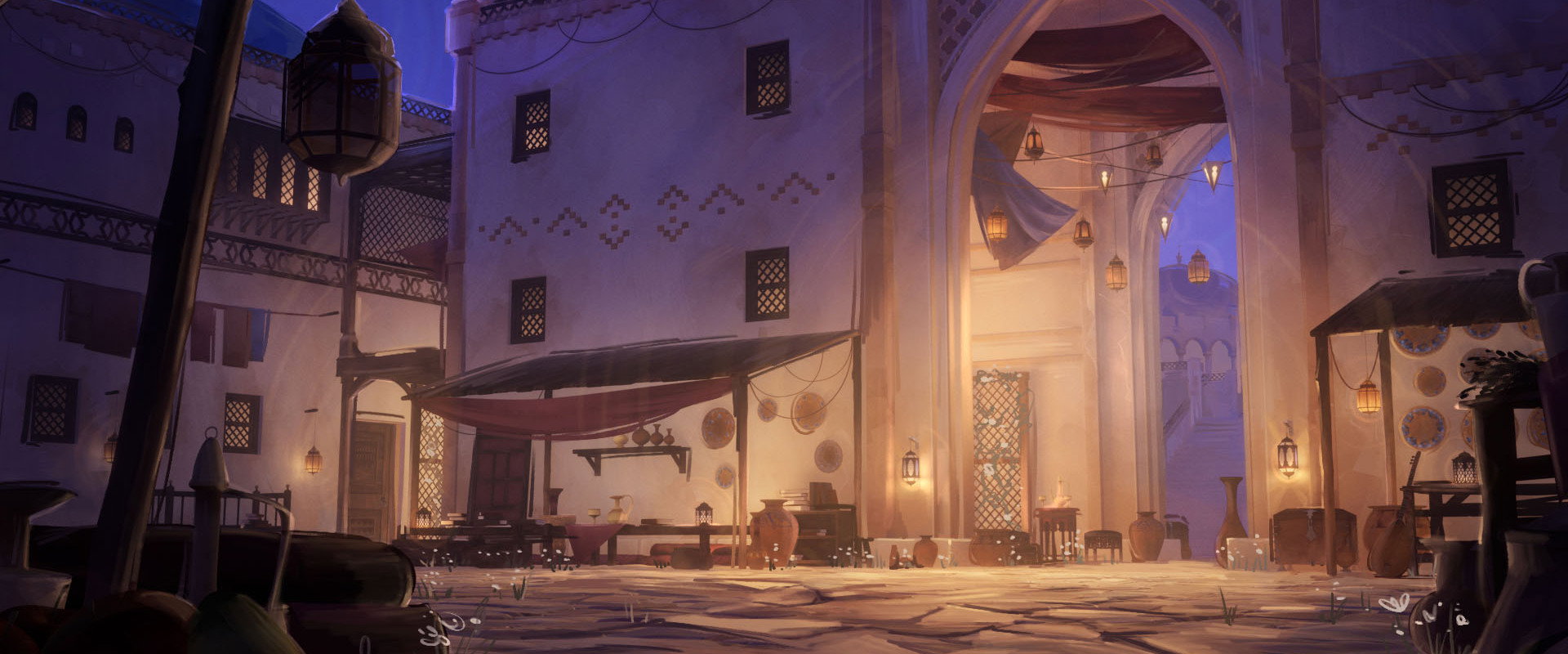 Moonbeams backdrop
