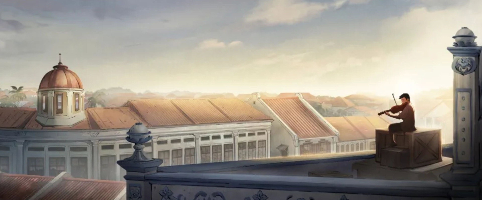 The Violinist backdrop