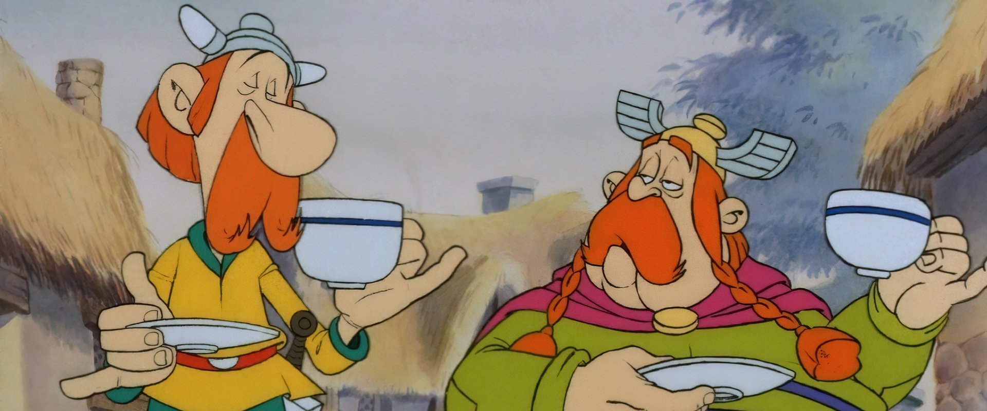 Asterix in Britain backdrop
