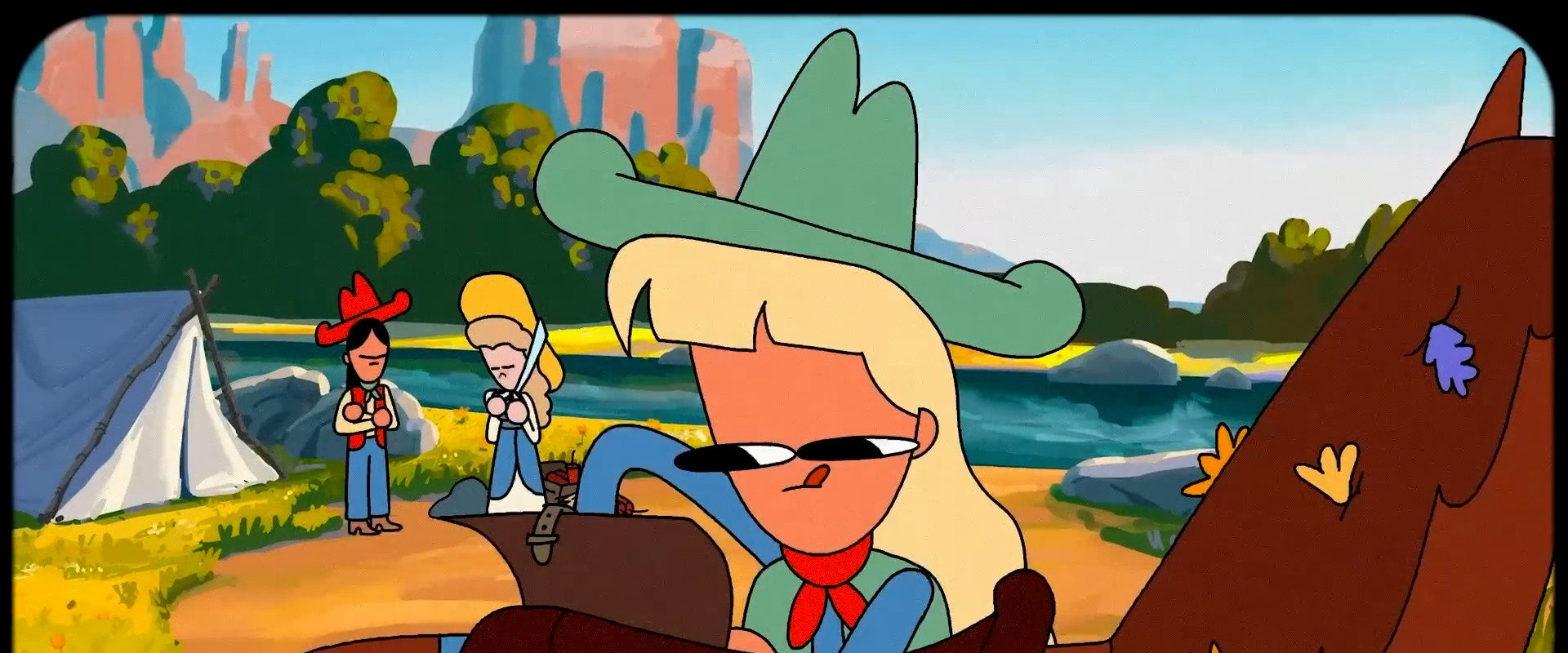 Cowgirlies 02: Escort the Lover backdrop