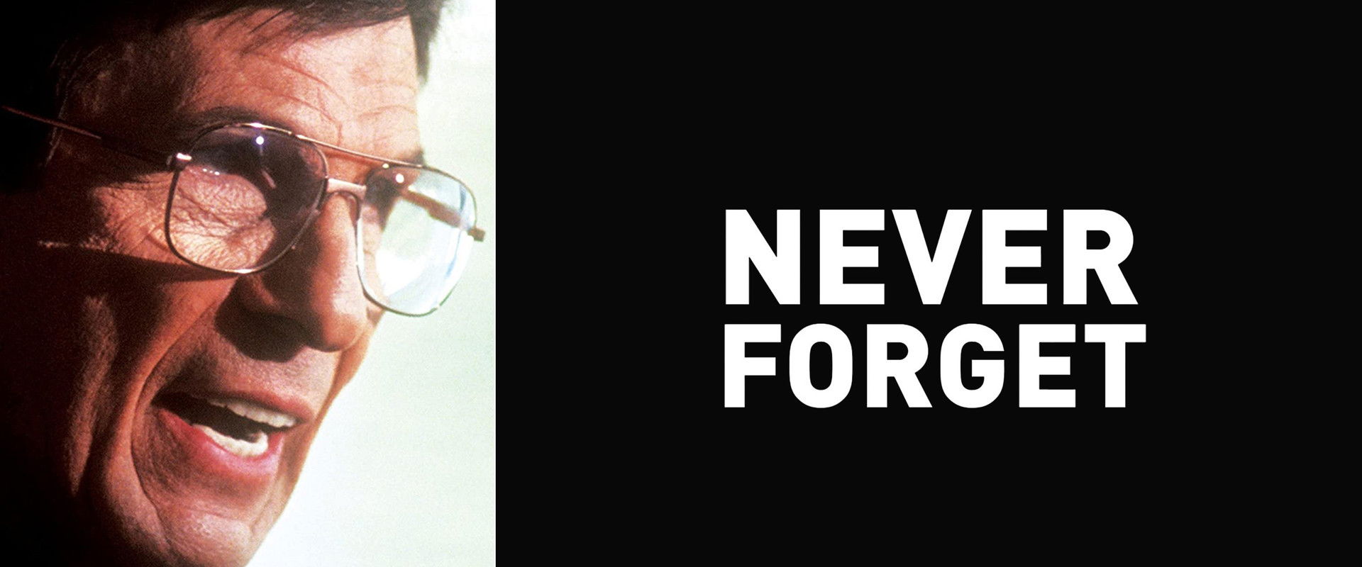 Never Forget backdrop