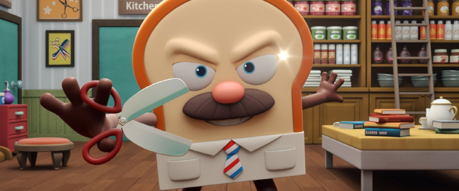 Bread Barbershop: Celeb in Bakery Town backdrop