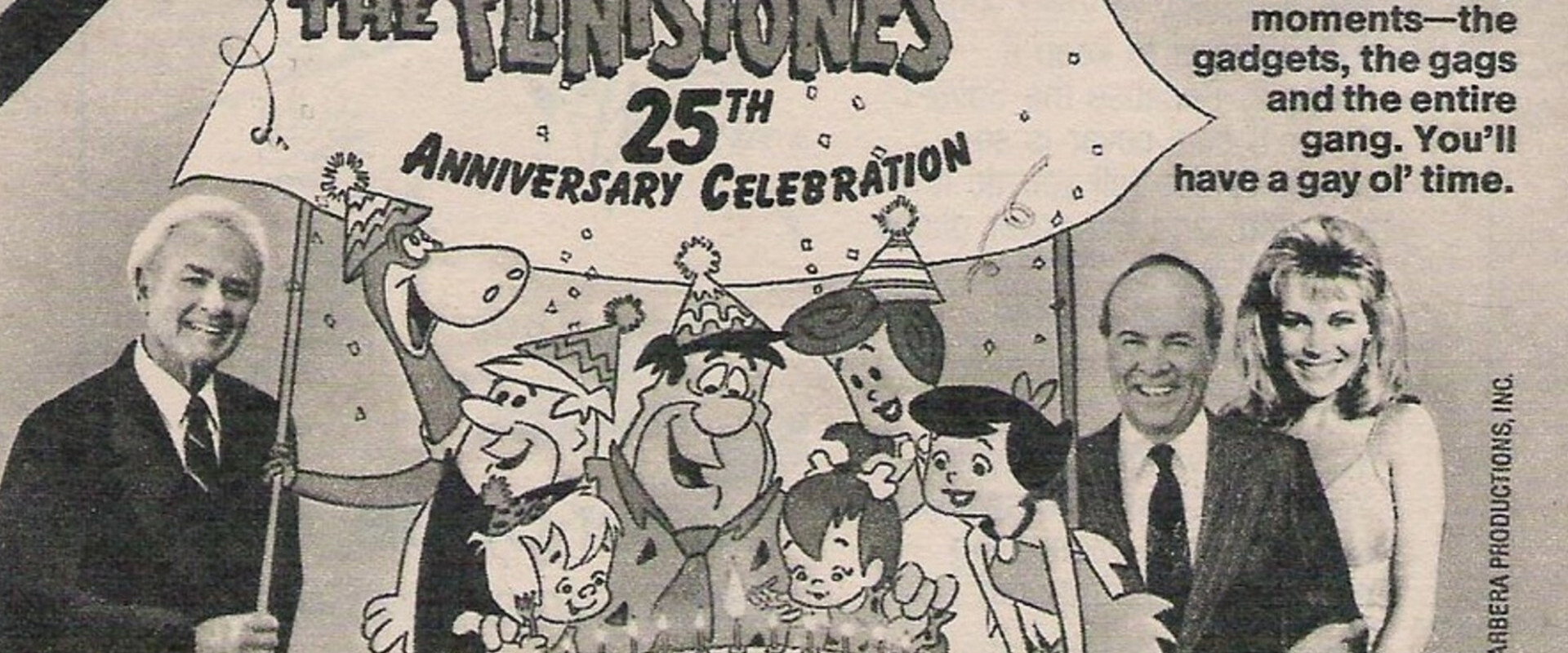 The Flintstones' 25th Anniversary Celebration backdrop