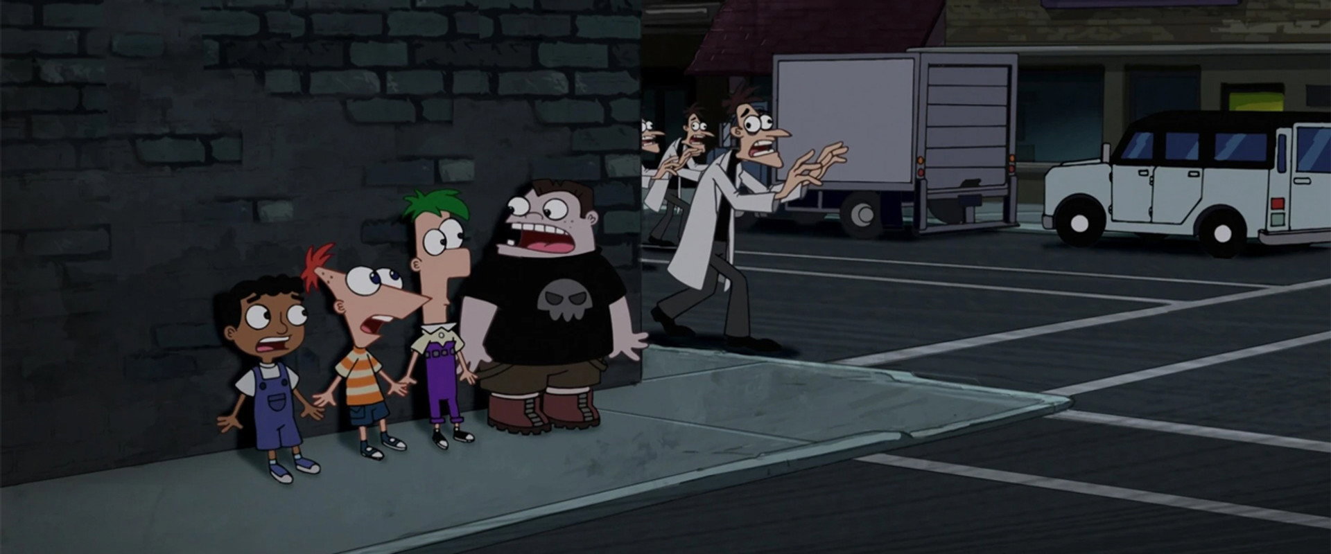 Phineas and Ferb: Night of the Living Pharmacists backdrop