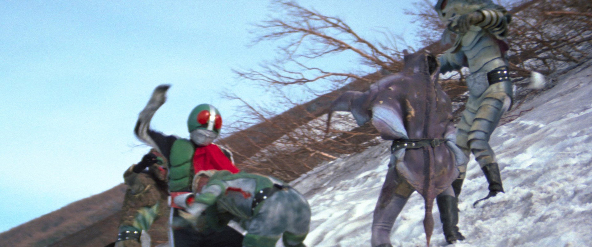 Kamen Rider vs. Ambassador Hell backdrop