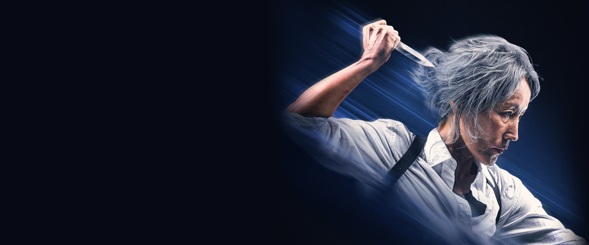 The Old Woman with the Knife backdrop