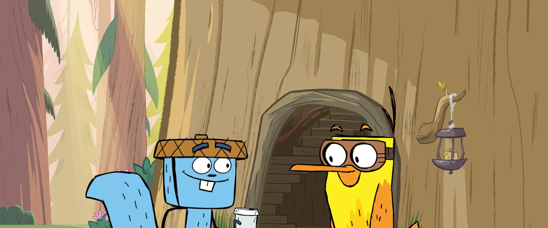 Bird & Squirrel backdrop