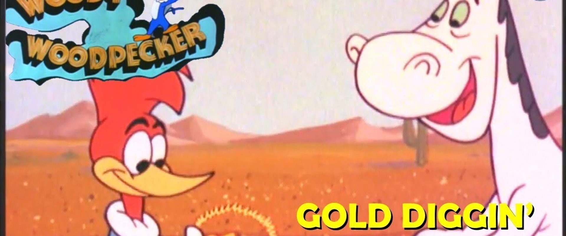 Gold Diggin' Woodpecker backdrop