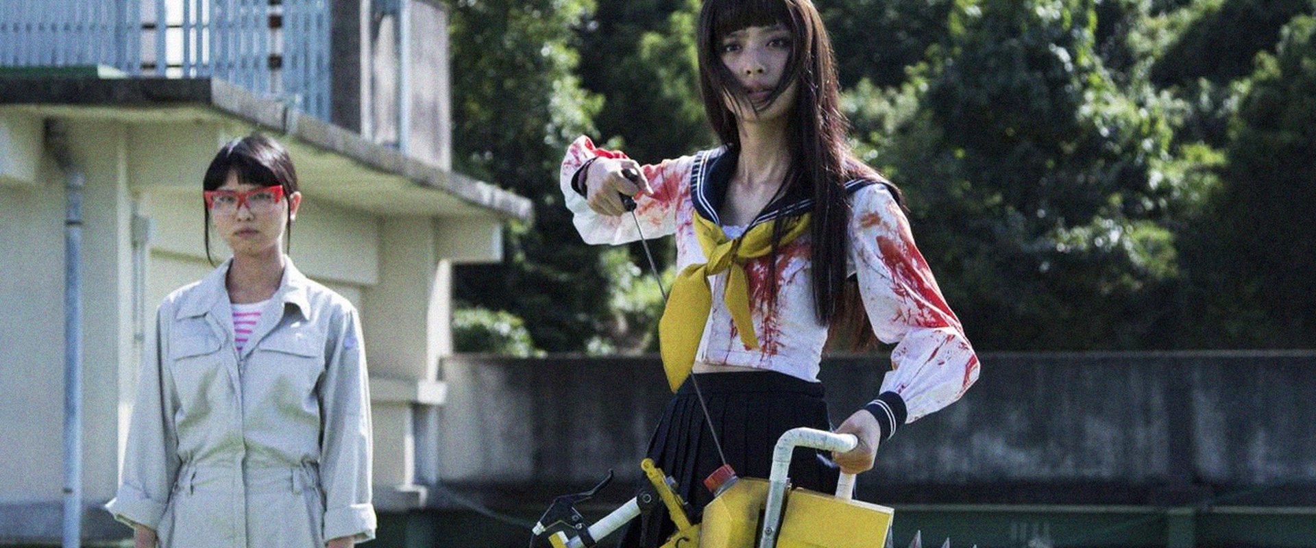 Bloody Chainsaw Girl backdrop