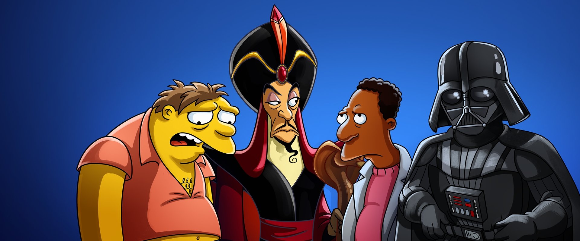 The Simpsons in Plusaversary backdrop