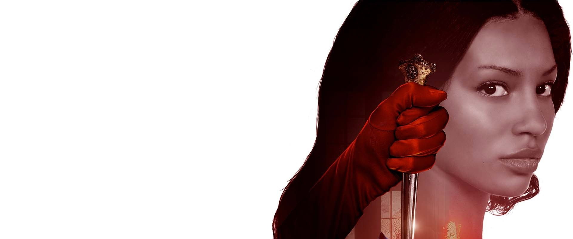 Murder at the Murder Mystery Party backdrop