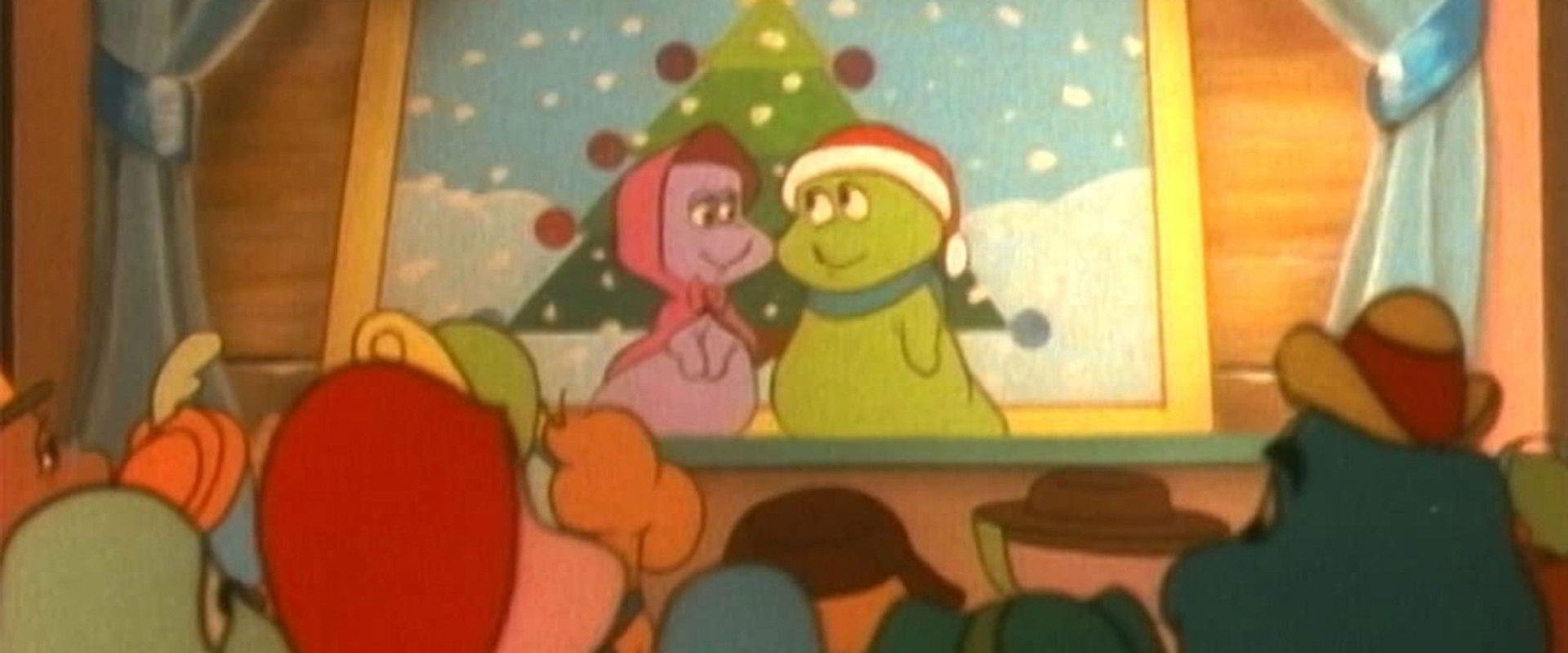 A Merry Mirthworm Christmas backdrop