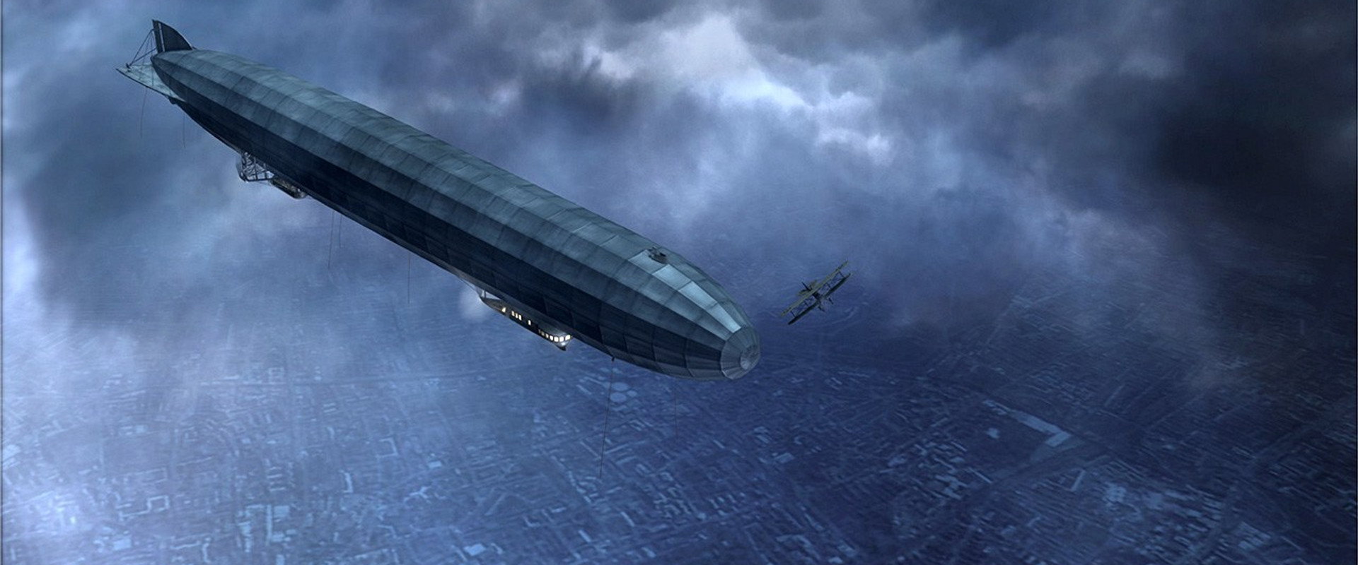 Attack of the Zeppelins backdrop