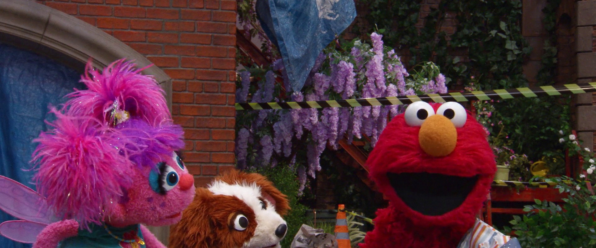 Storm on Sesame Street backdrop