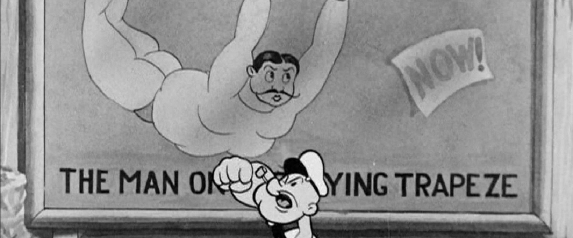 The Man on the Flying Trapeze backdrop