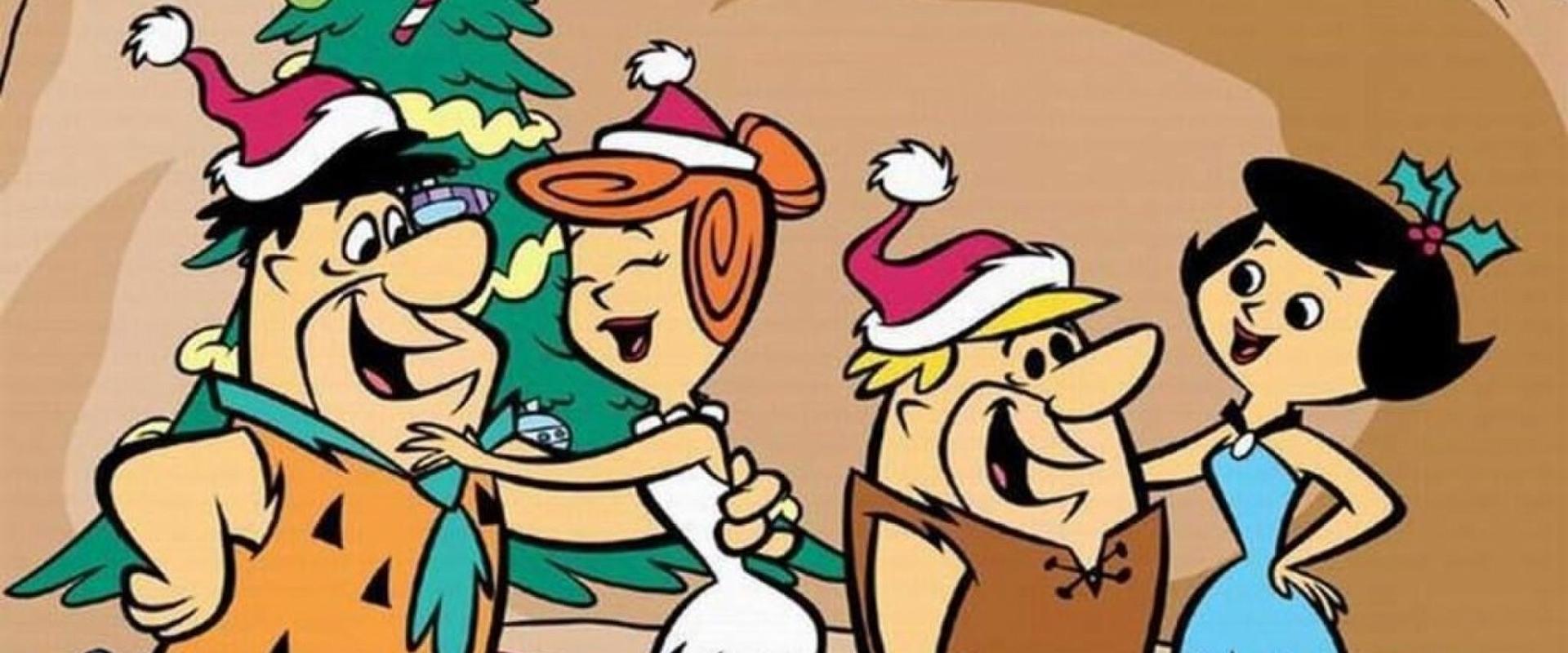 A Flintstone Christmas backdrop