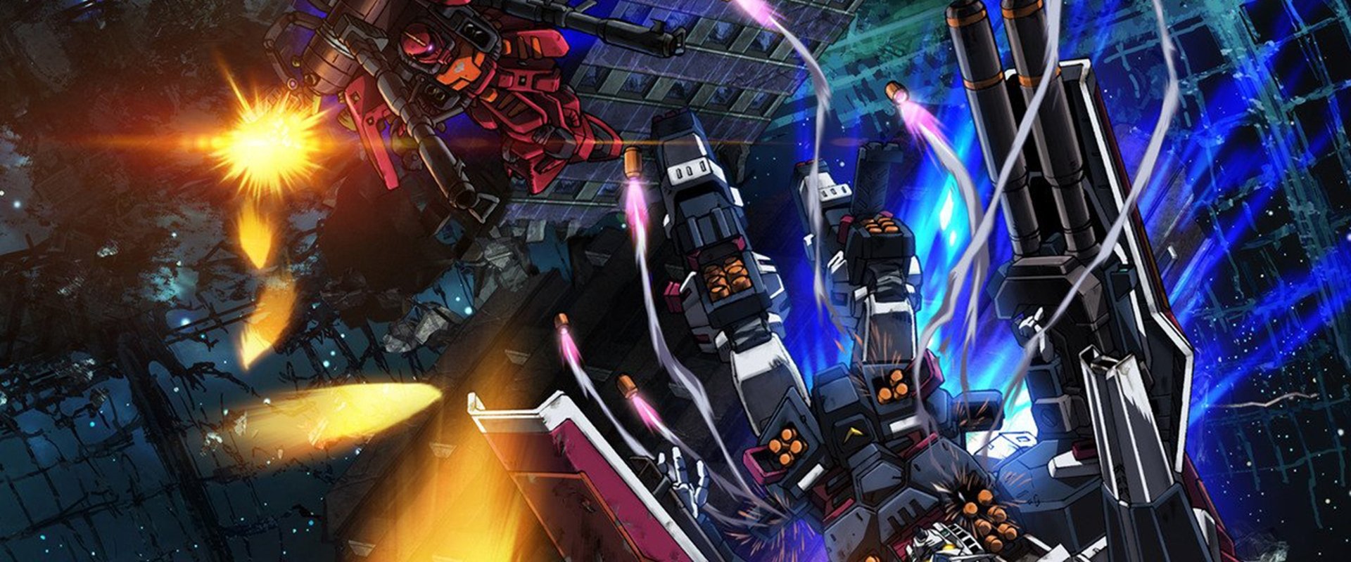 Mobile Suit Gundam Thunderbolt: December Sky backdrop