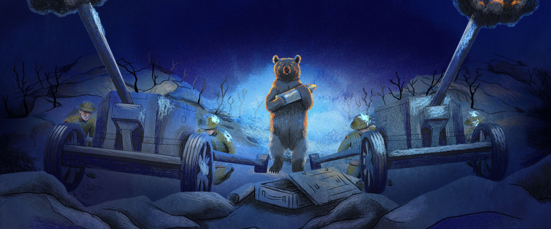 A Bear Named Wojtek backdrop
