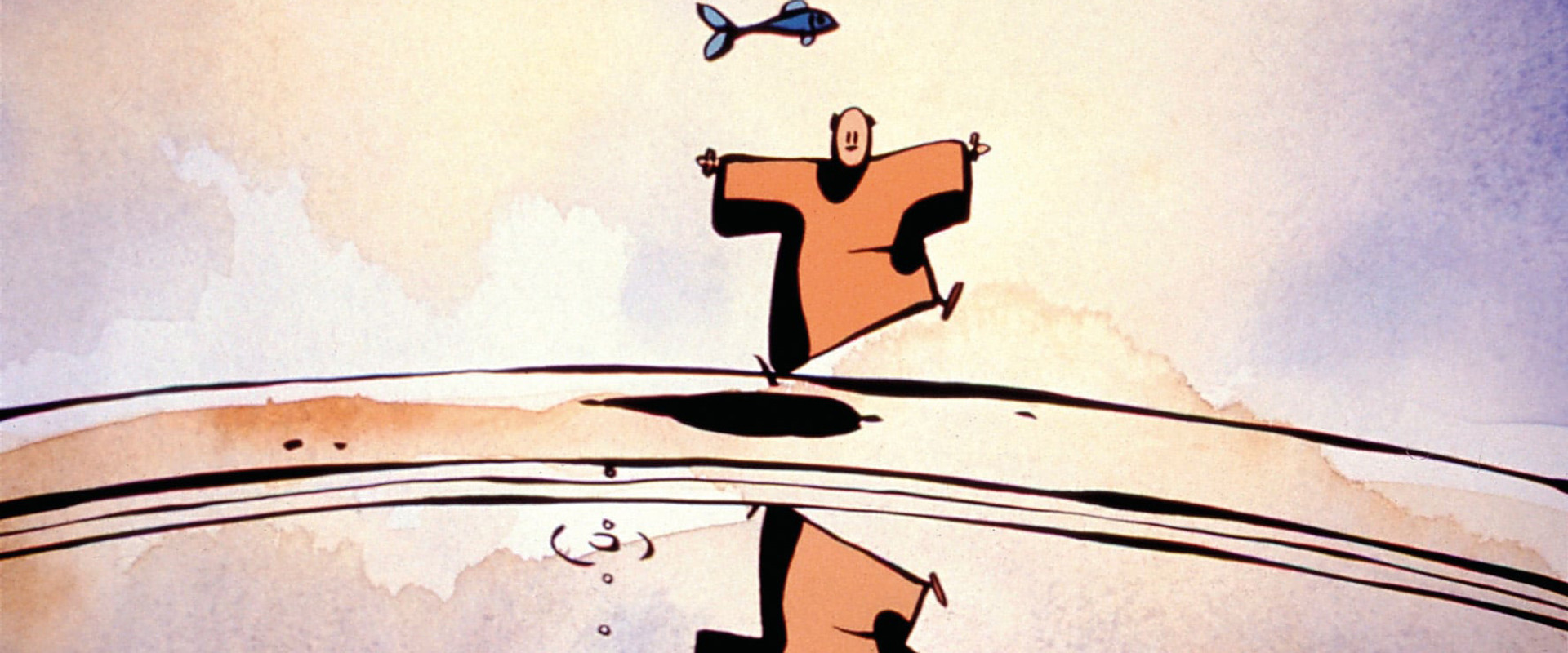 The Monk and the Fish backdrop