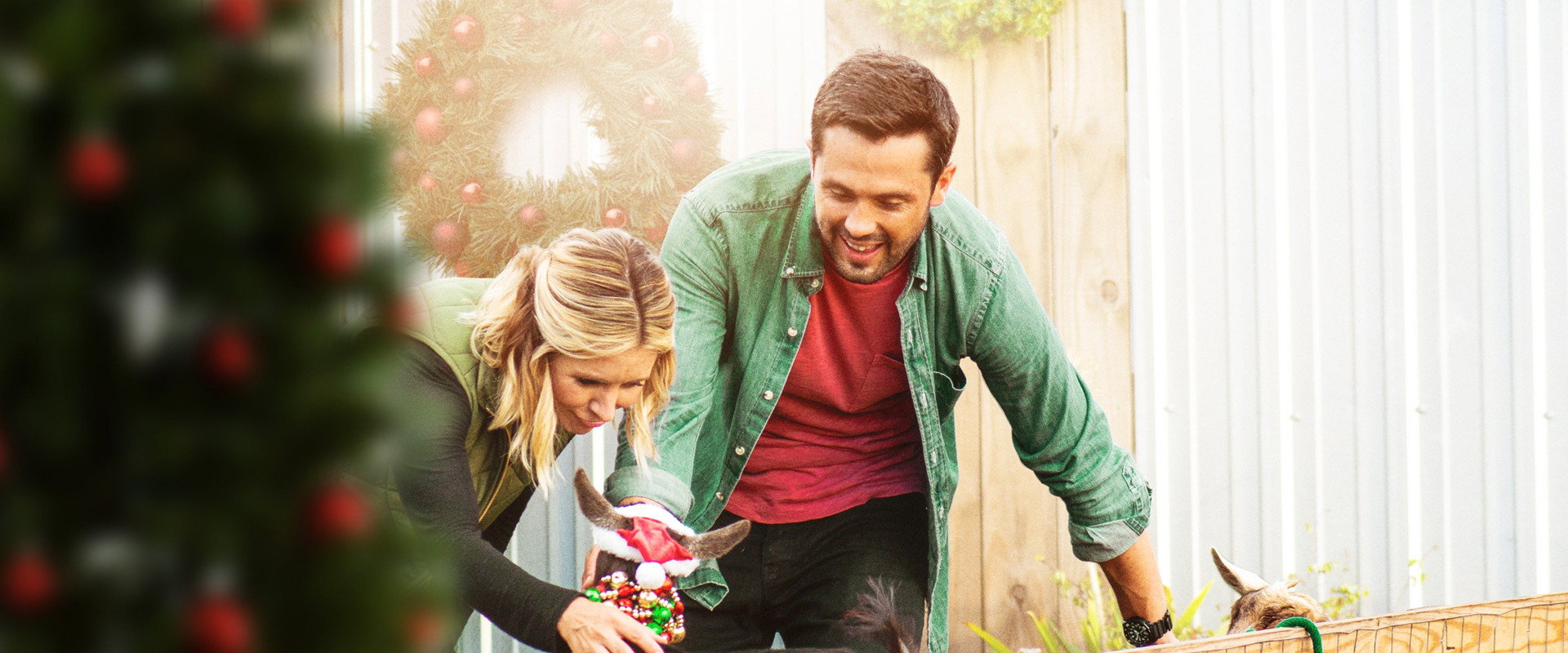 Hometown Christmas backdrop