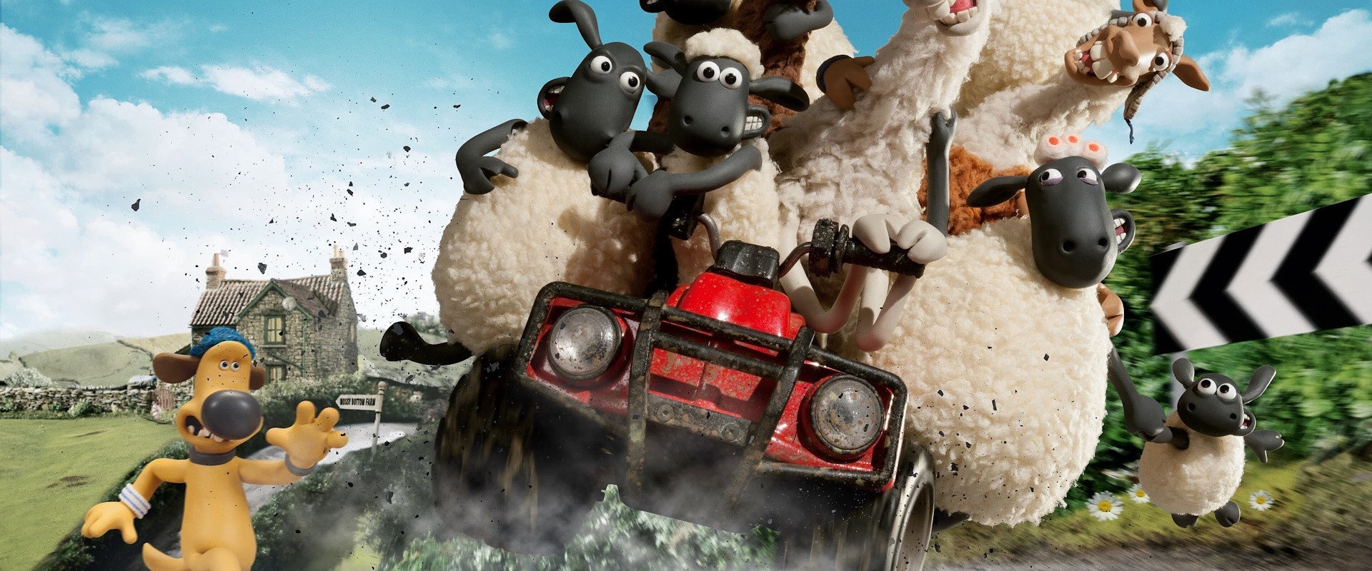 Shaun the Sheep: The Farmer's Llamas backdrop