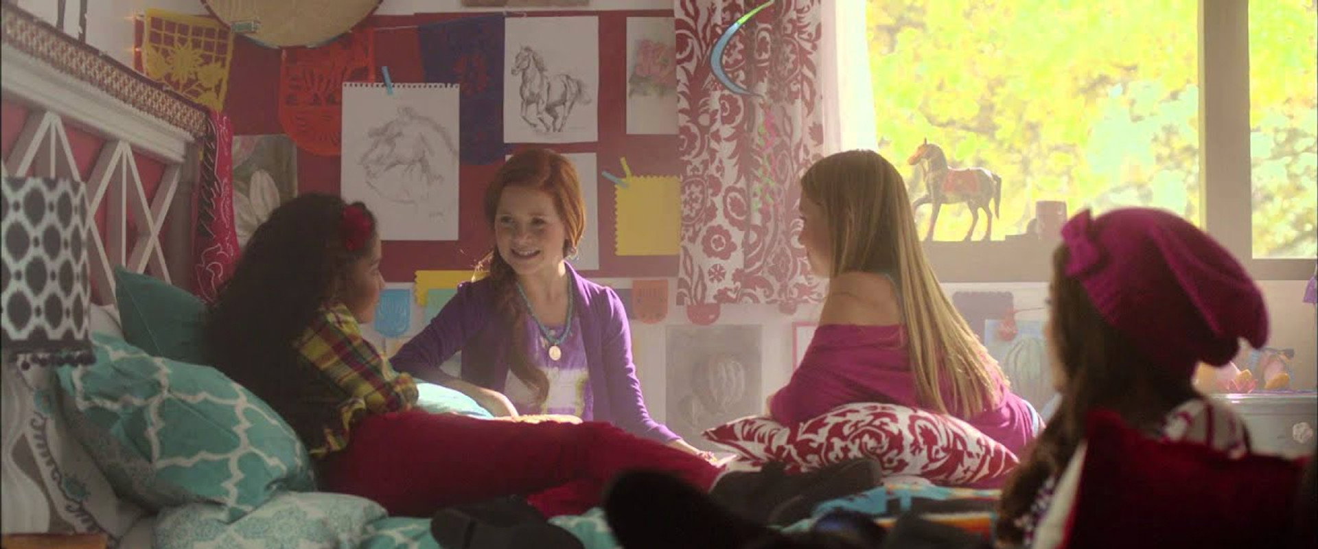 An American Girl: Saige Paints the Sky backdrop