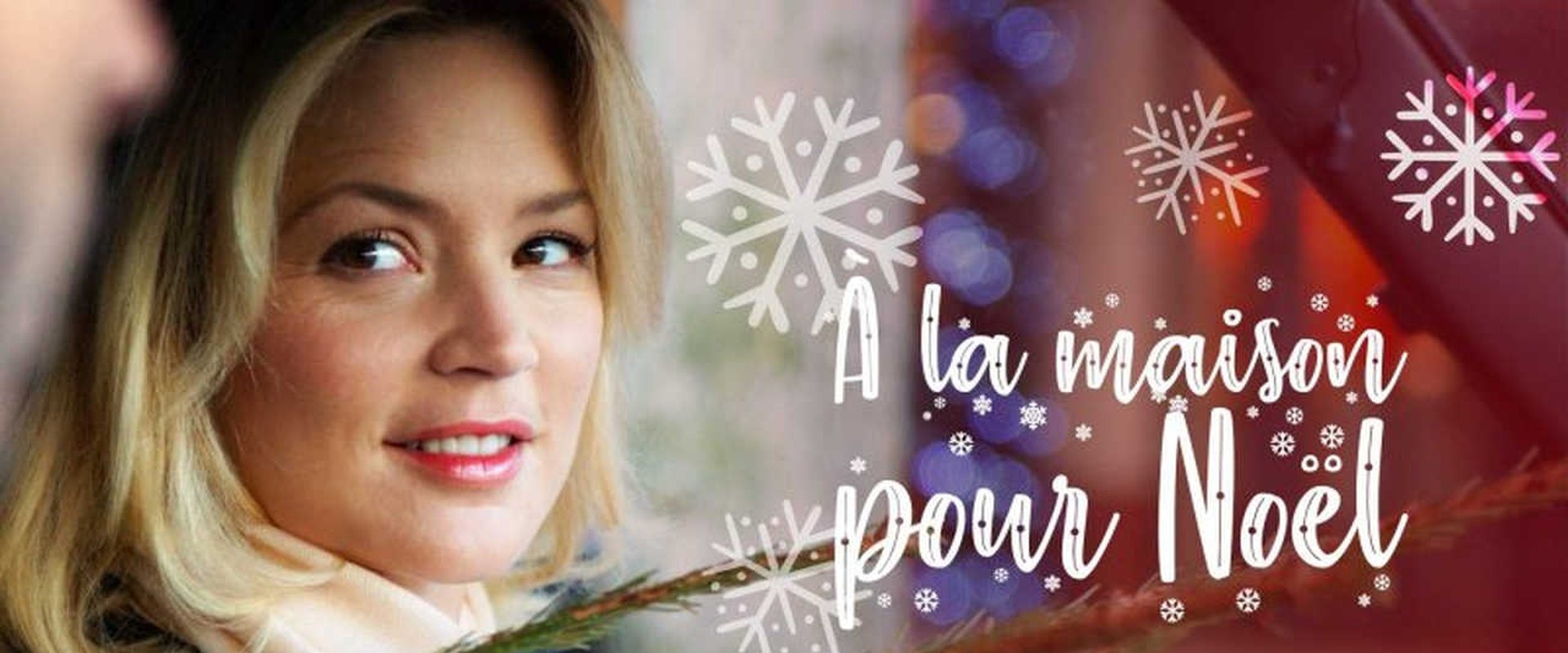 À la maison pour Noël backdrop