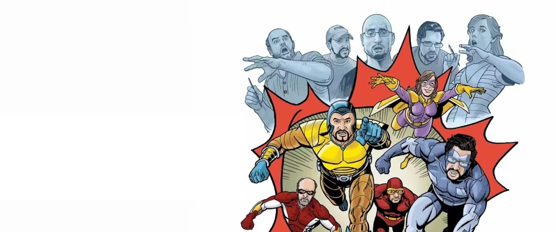 Heroes Manufactured backdrop