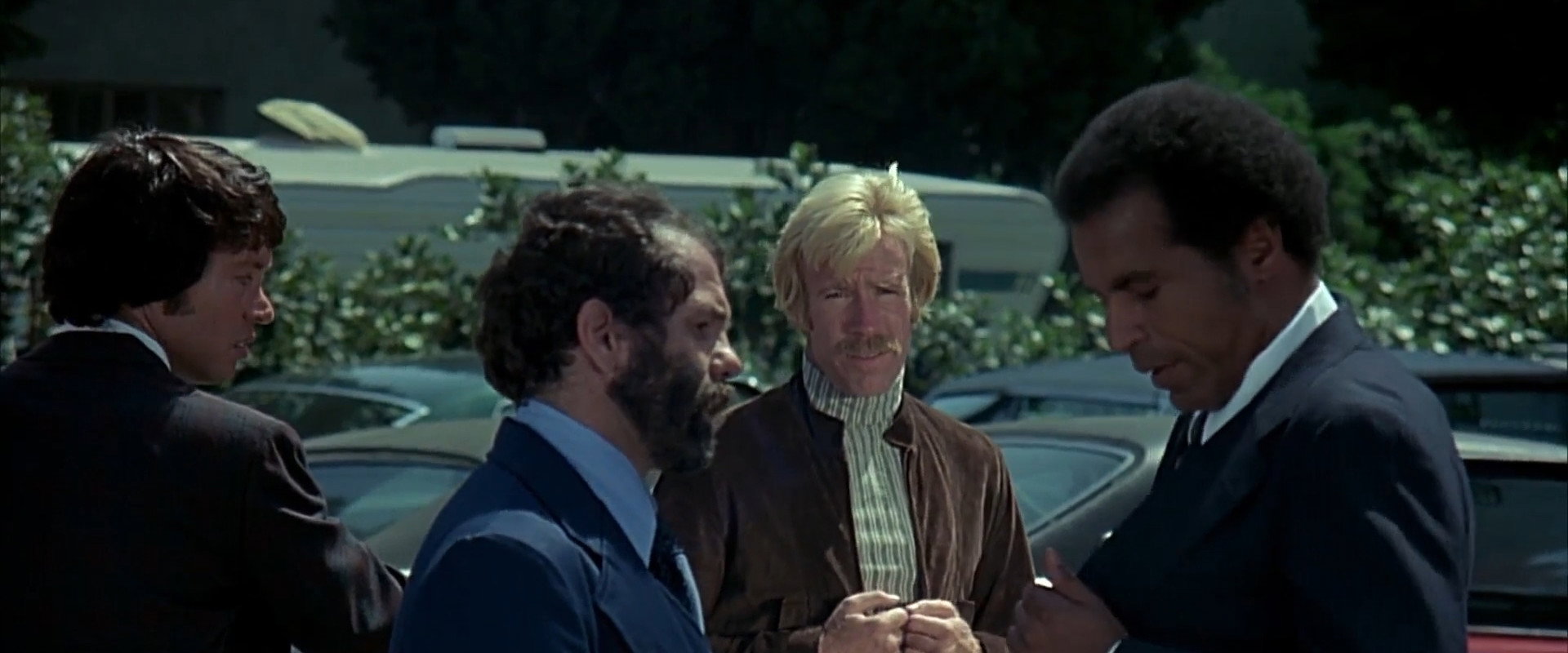 Good Guys Wear Black backdrop