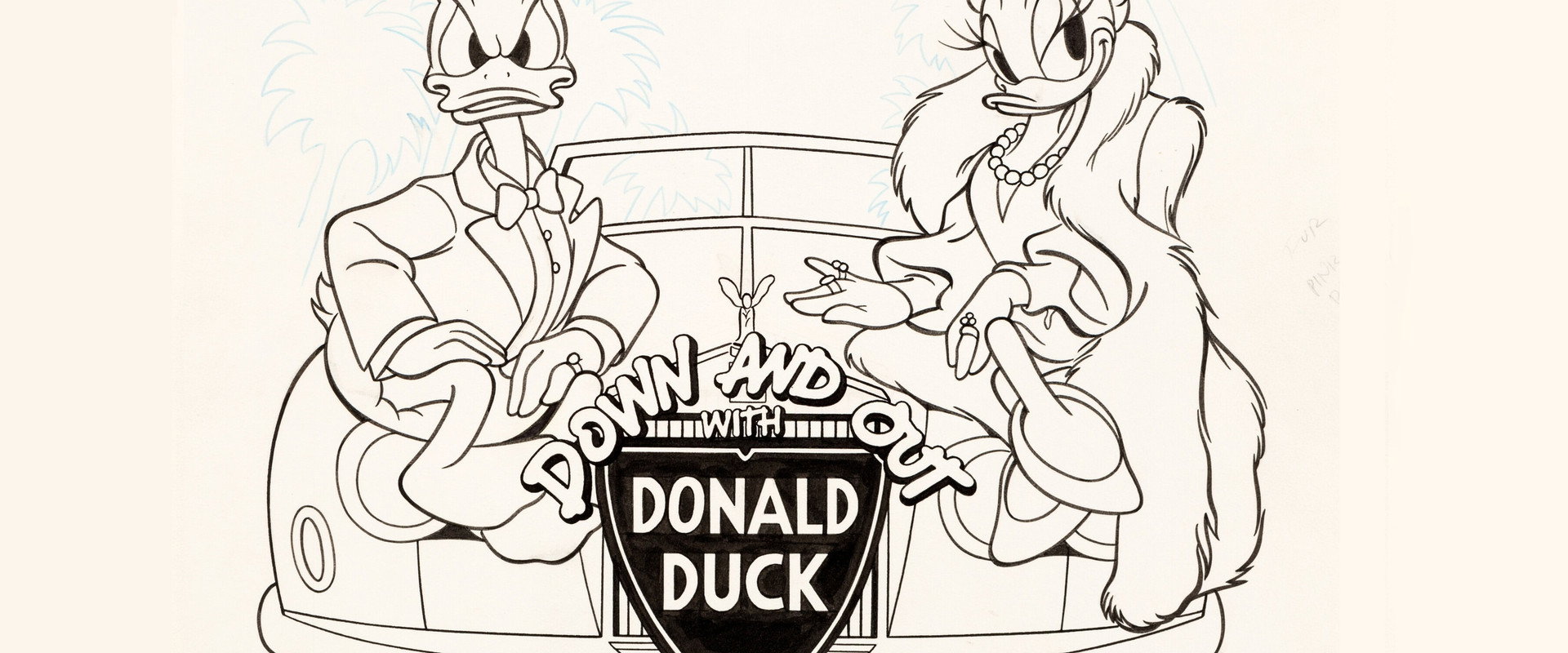 Down and Out with Donald Duck backdrop