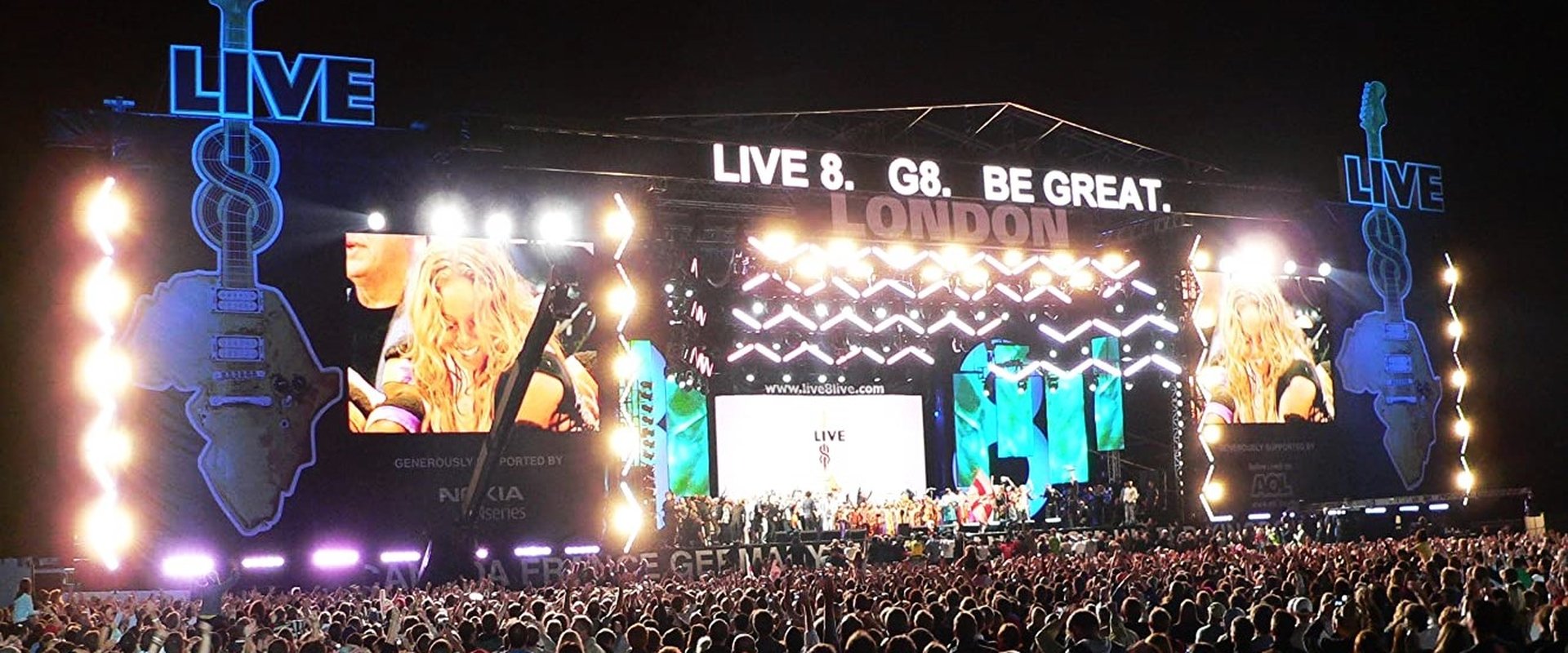 Live 8 backdrop