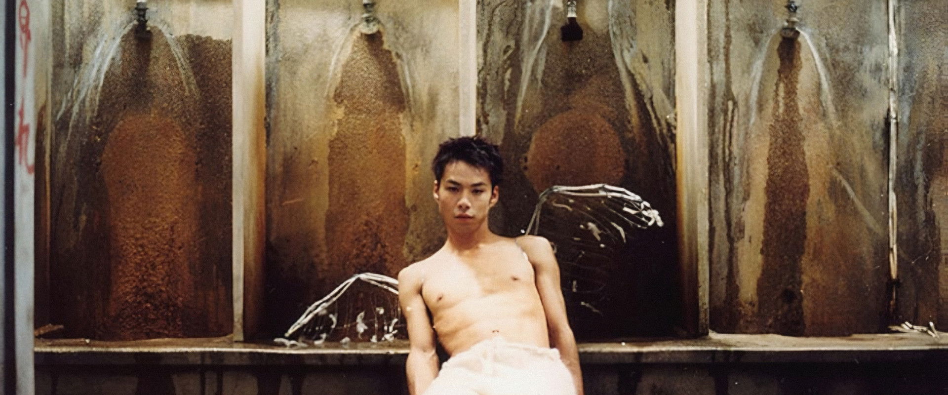 Angel in the Toilet backdrop