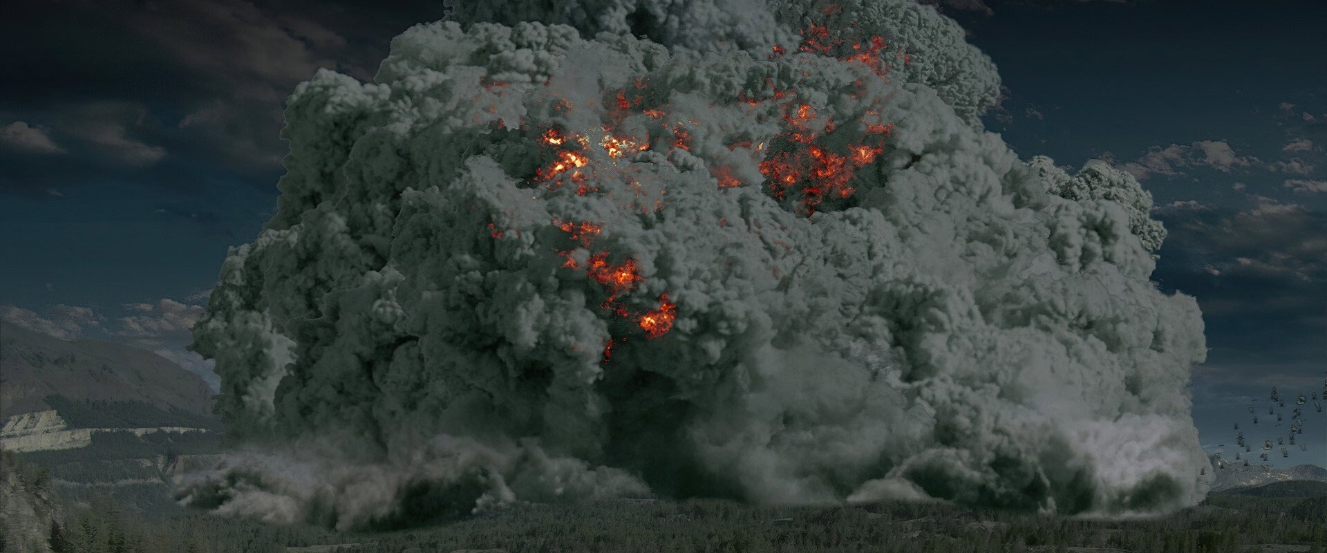 Supervolcano backdrop