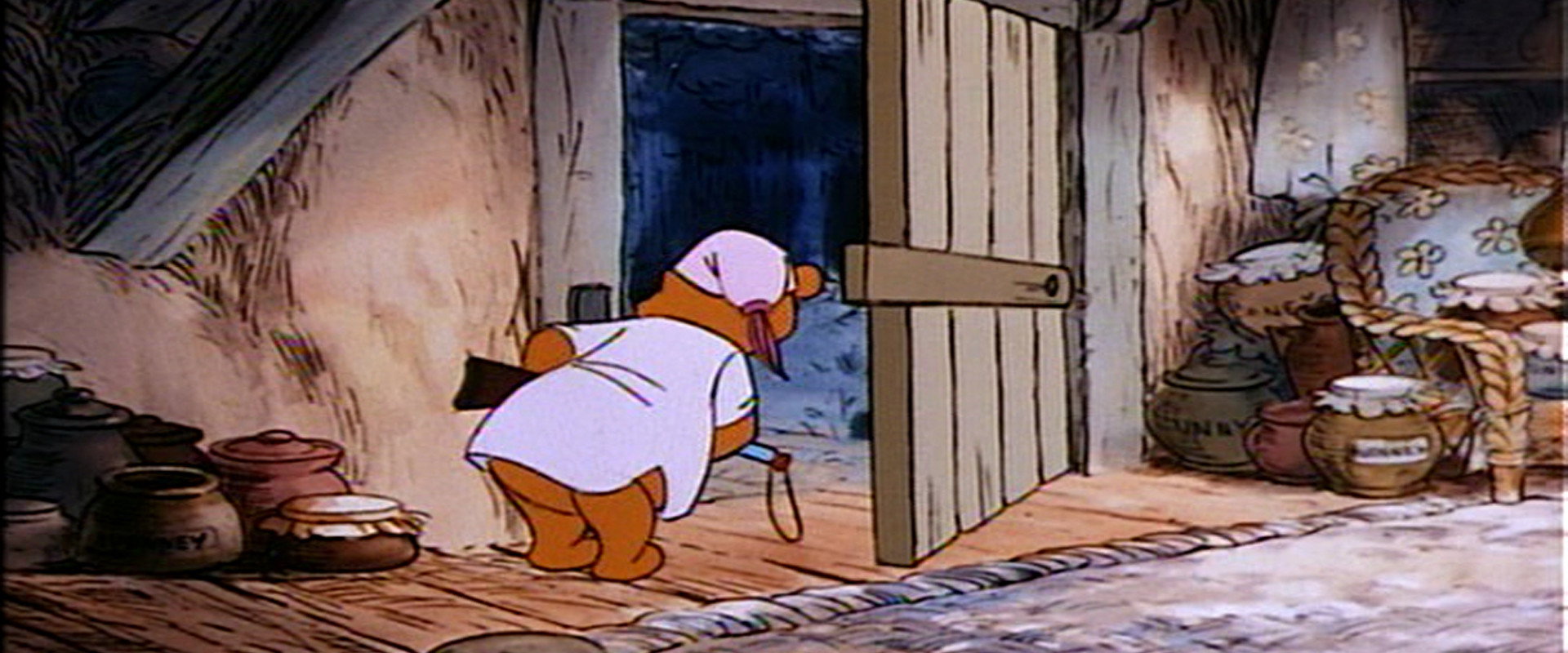 Winnie the Pooh and the Blustery Day backdrop