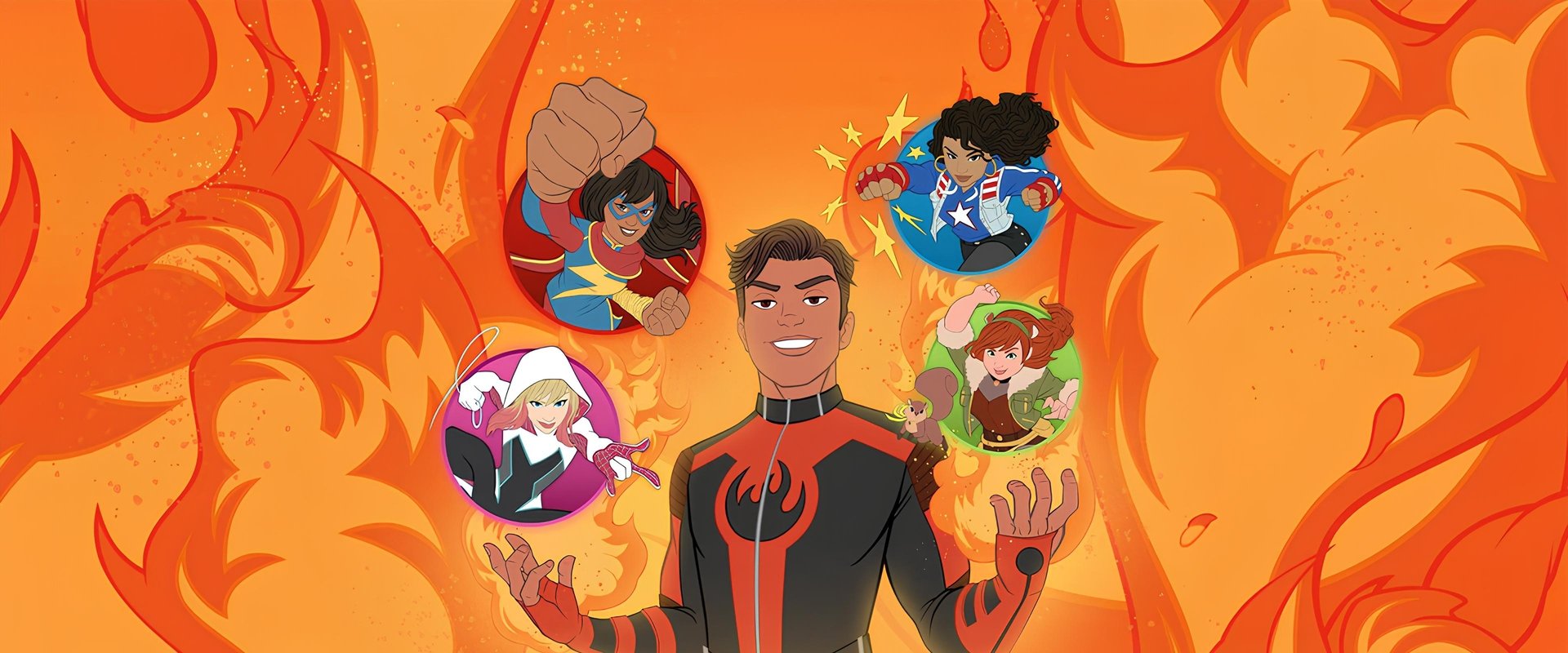 Marvel Rising: Playing with Fire backdrop