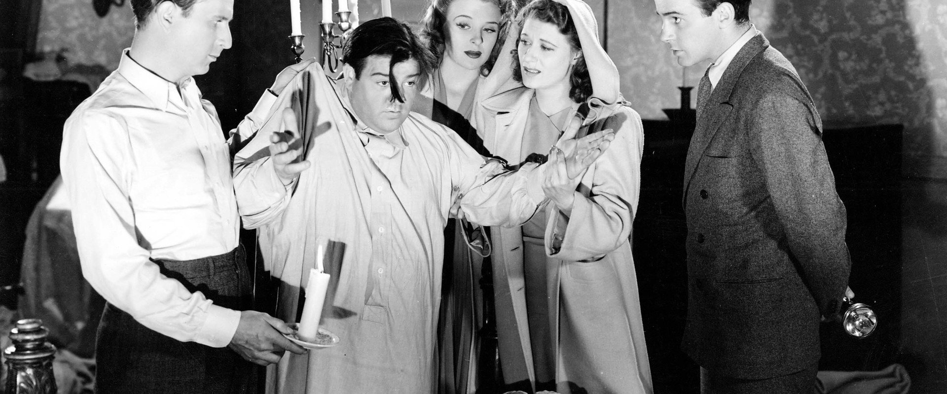 Hold That Ghost backdrop