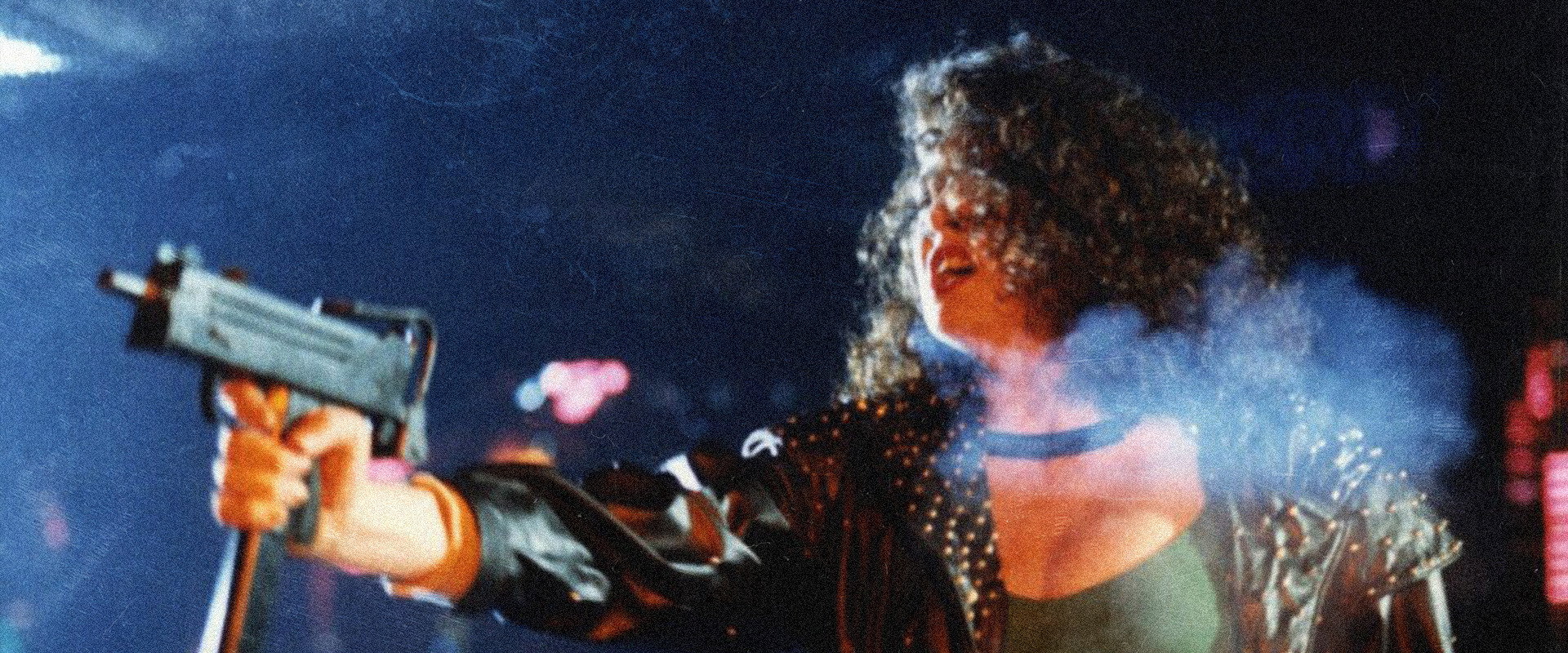 Lady Terminator backdrop