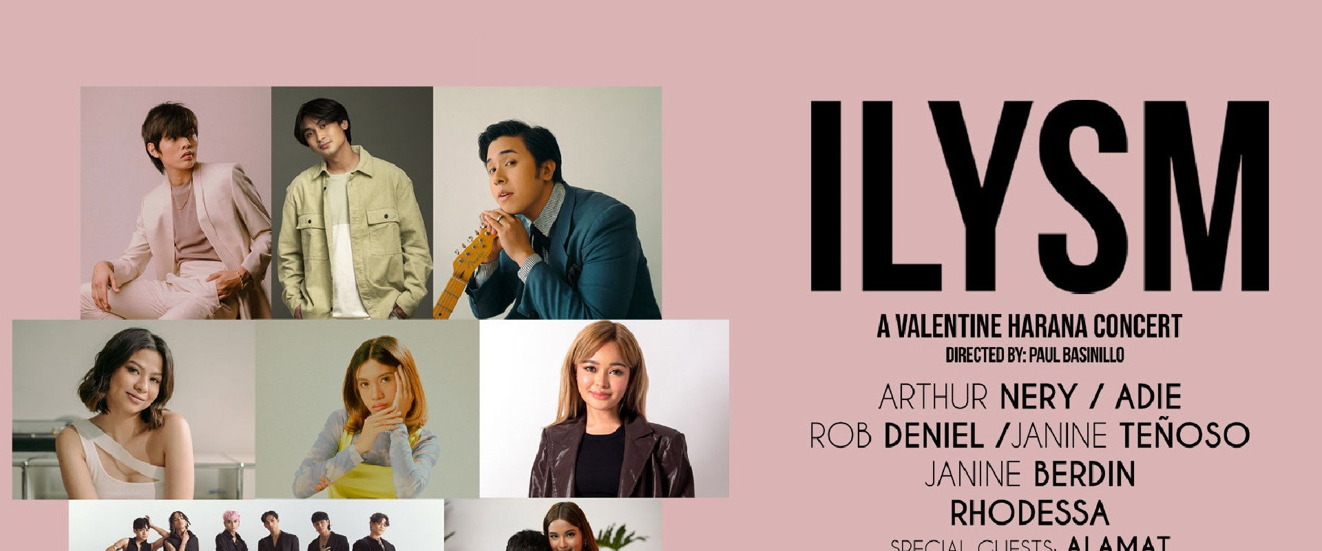 ILYSM...A Valentine Harana Concert backdrop