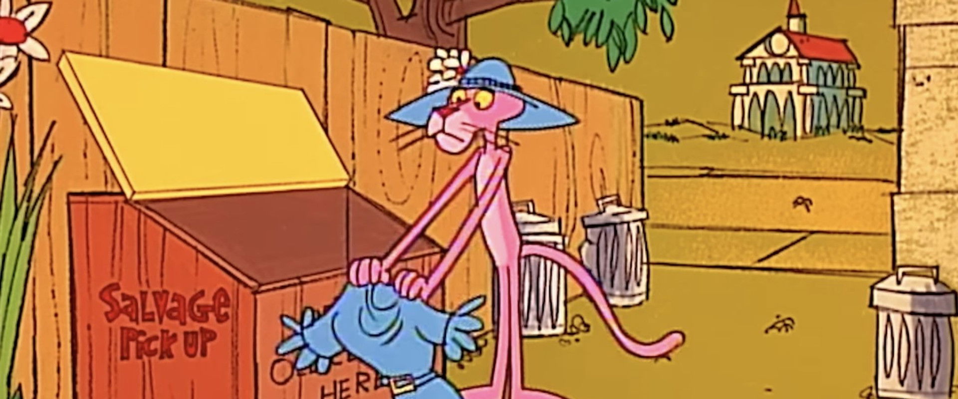 The Pink Package Plot backdrop