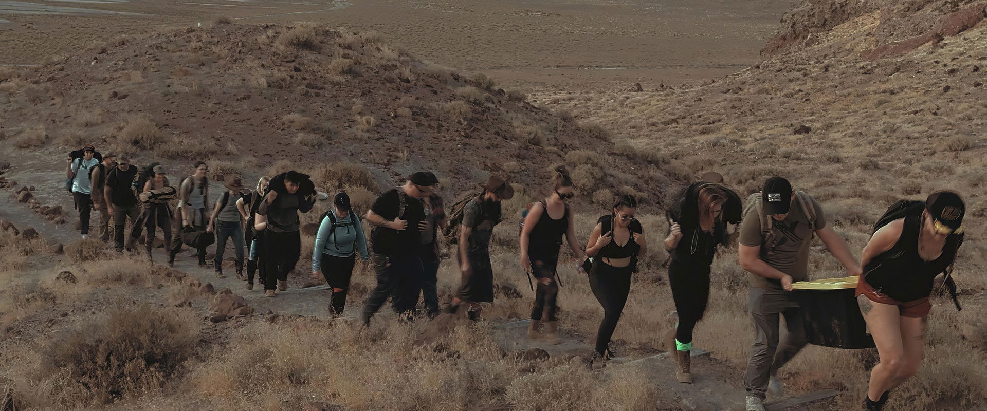 The Ruck March backdrop