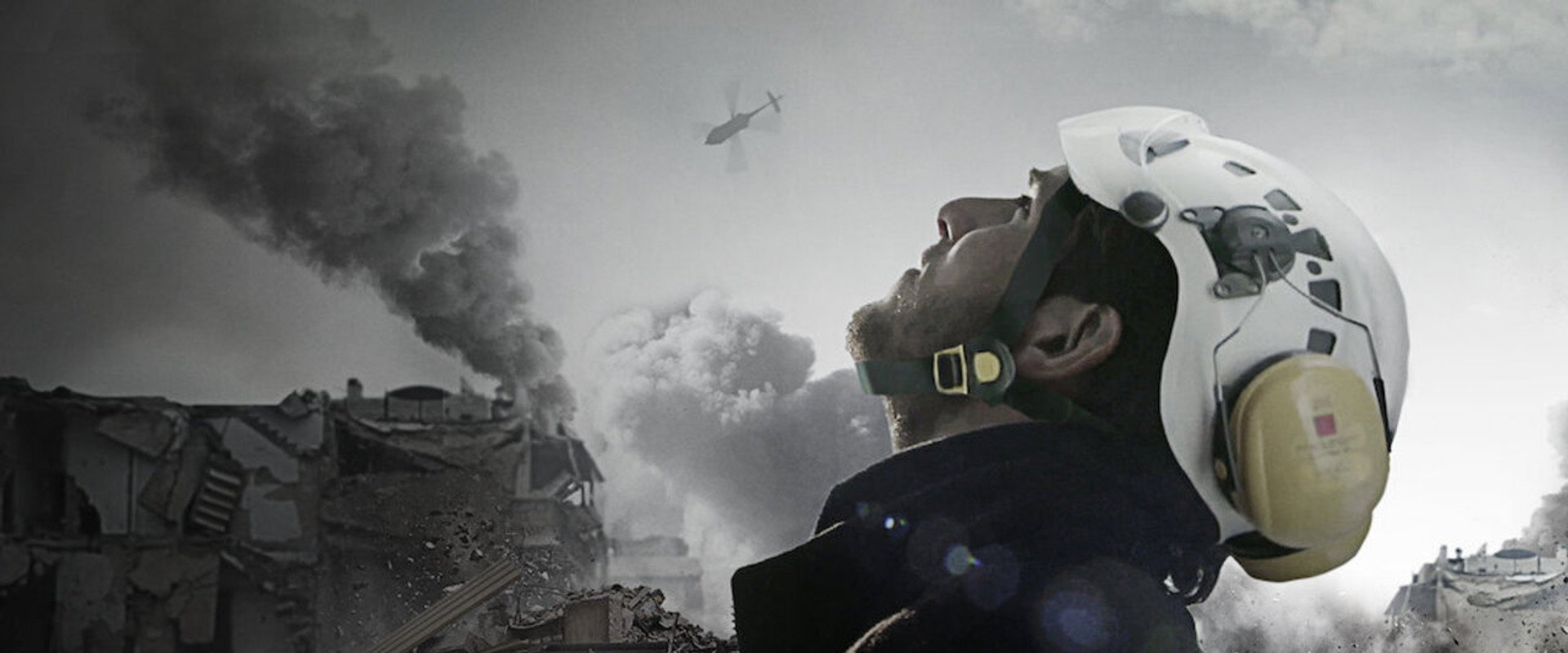 The White Helmets backdrop